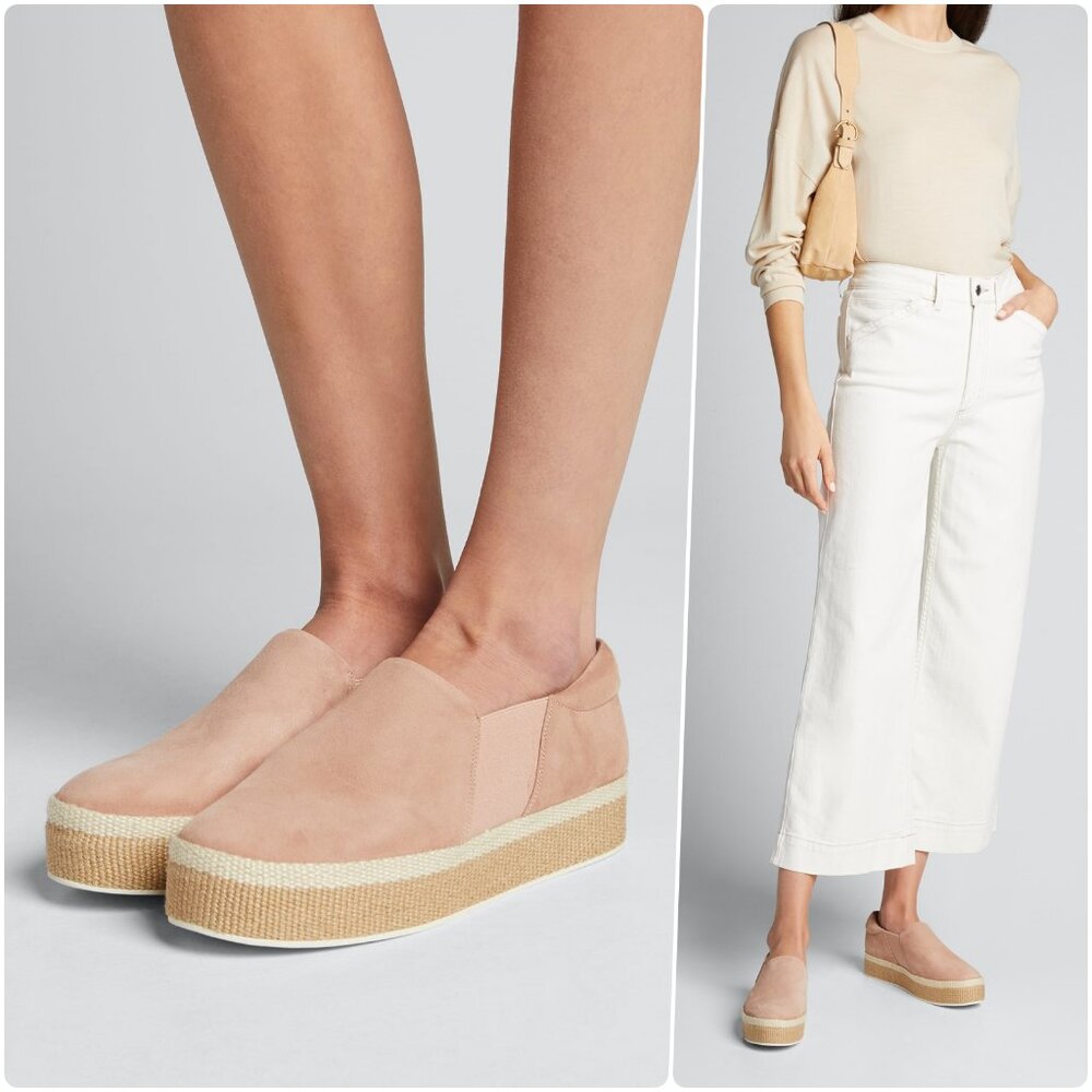 ✨ NWOB Vince Wilden Suede Espadrille Platform Sneakers Size 8, 10 ✨